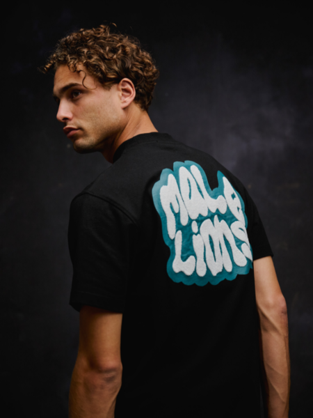 Malelions Malelions Sponge T-Shirt - Black/Teal