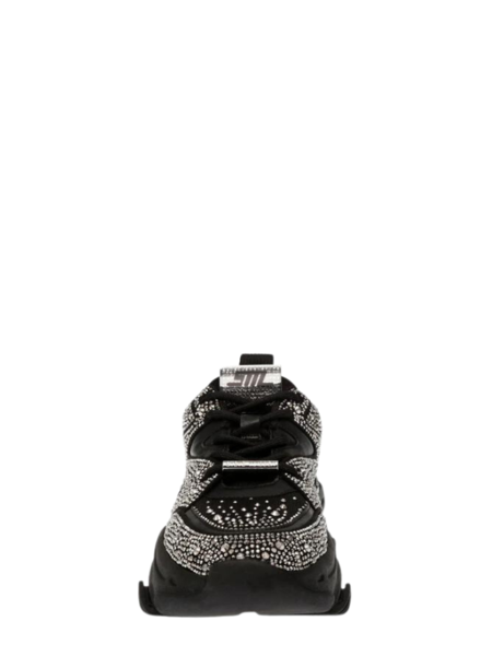 Steve Madden Privy Sneaker - Black/Silver Steve Madden Steve Madden Privy Sneaker - Black/Silver