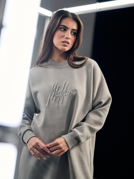 Malelions Malelions Women Essentials Sweater Dress - Taupe