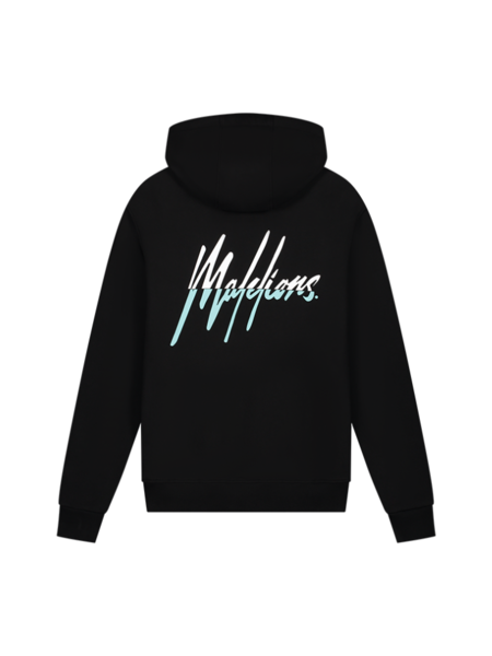 Malelions Malelions Split Hoodie - Black/Turquoise