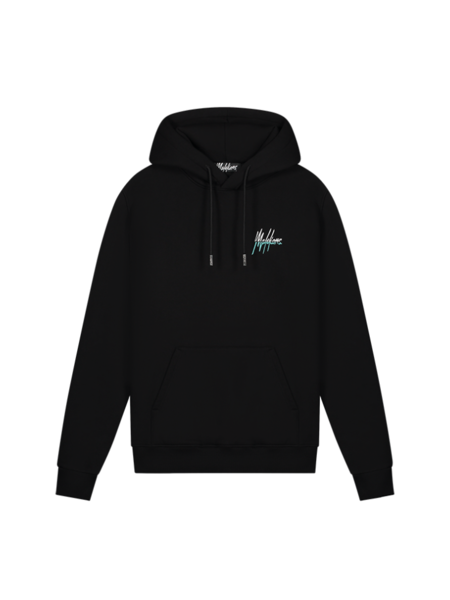 Malelions Malelions Split Hoodie - Black/Turquoise