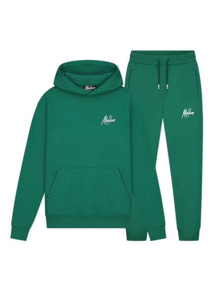 Malelions Signature Tracksuit - Dark Green/White