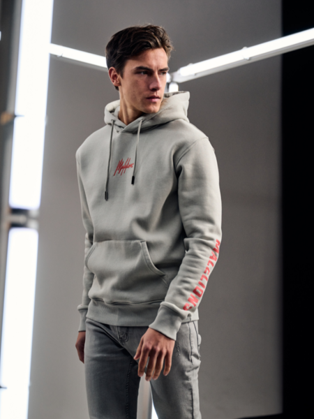 Malelions Malelions Lective Hoodie - Grey/Coral