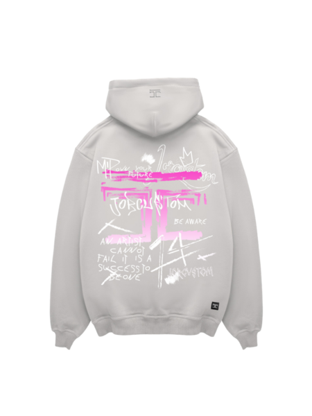 JorCustom JorCustom Women Artist Oversized Hoodie - Light Grey