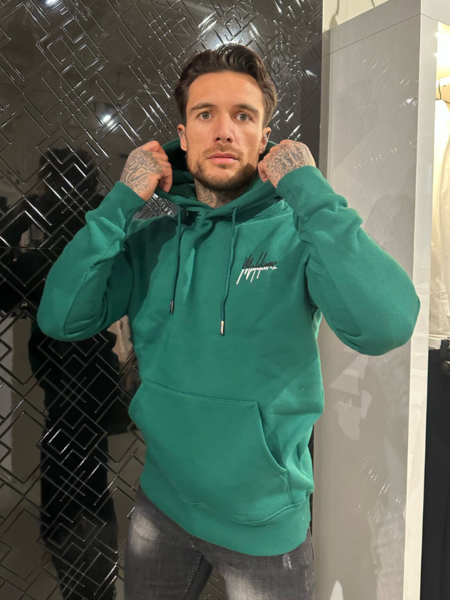 Malelions Malelions Split Hoodie - Dark Green/White