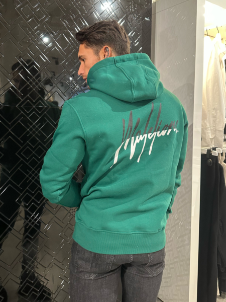 Malelions Malelions Split Hoodie - Dark Green/White