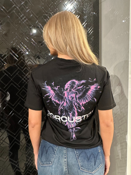 JorCustom JorCustom Women Angel Slim Fit T-Shirt - Black