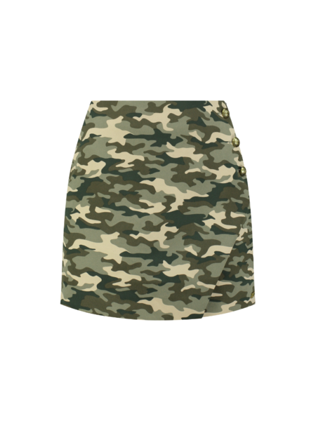 Nikkie Nikkie Asti Camo Skirt - Combat Green