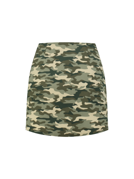 Nikkie Nikkie Asti Camo Skirt - Combat Green