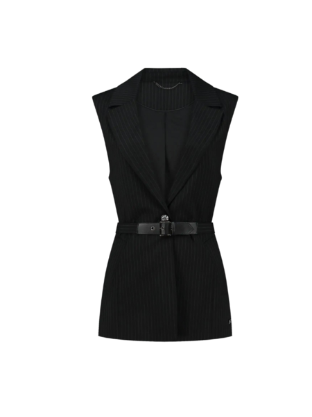 Nikkie Nikkie Andorra Sleeveless Blazer - Black