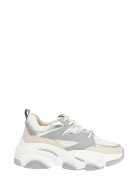 Steve Madden Progressive Sneaker - Silver/White