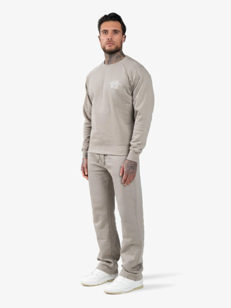 Quotrell Quotrell La Vie Crewneck - Concrete/Cement