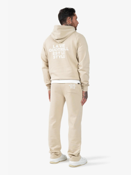 Quotrell Quotrell La Vie Hoodie - Oat/Off White