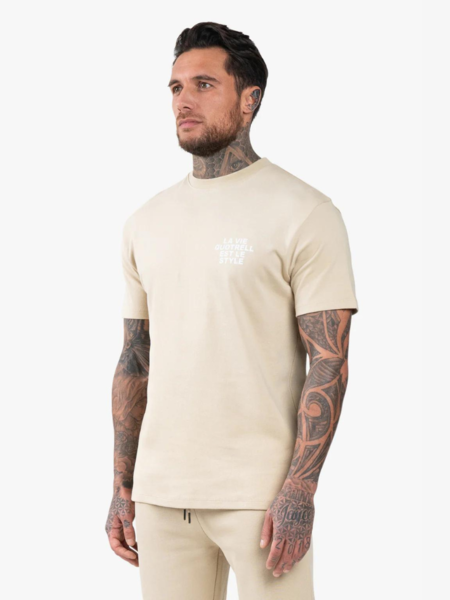 Quotrell Quotrell La Vie T-Shirt - Oat/Off White