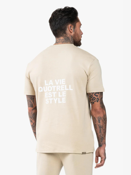 Quotrell Quotrell La Vie T-Shirt - Oat/Off White