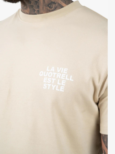 Quotrell Quotrell La Vie T-Shirt - Oat/Off White