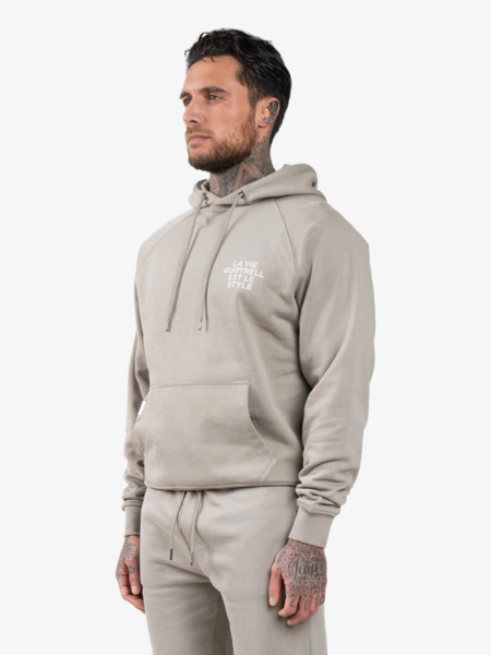 Quotrell Quotrell La Vie Hoodie - Concrete/Cement