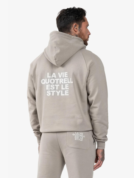 Quotrell Quotrell La Vie Hoodie - Concrete/Cement