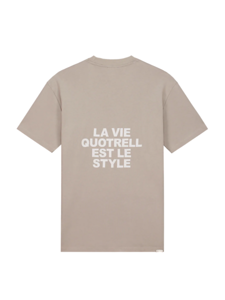 Quotrell Quotrell La Vie T-Shirt - Concrete/Cement
