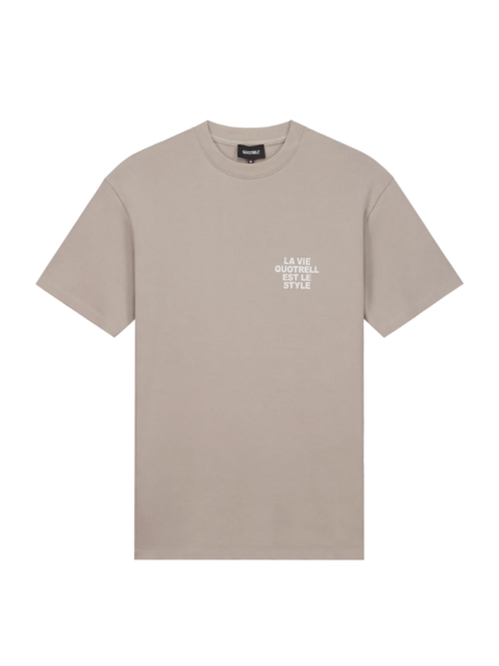 Quotrell Quotrell La Vie T-Shirt - Concrete/Cement