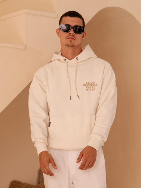 Quotrell Quotrell La Vie Hoodie - Off White/Oat