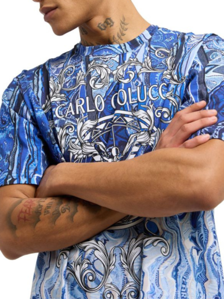 Carlo Colucci Carlo Colucci T-Shirt C3722 - Blue