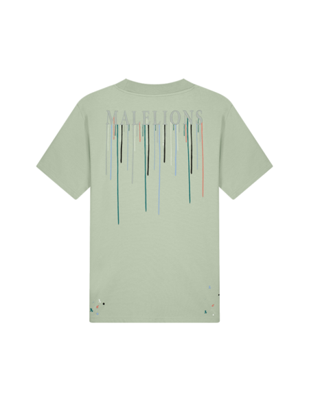 Malelions Painter T-Shirt - Aqua Grey