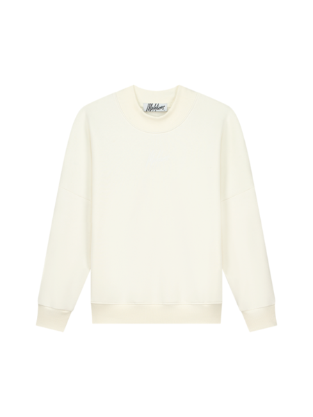 Malelions Women Brand Sweater - Cream