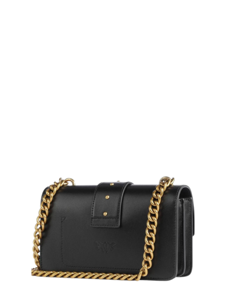 Pinko Pinko Love One Mini C - Black-Antique Gold