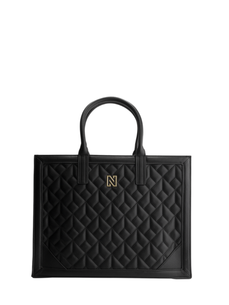 Nikkie Mayda Quilted Shopper - Black