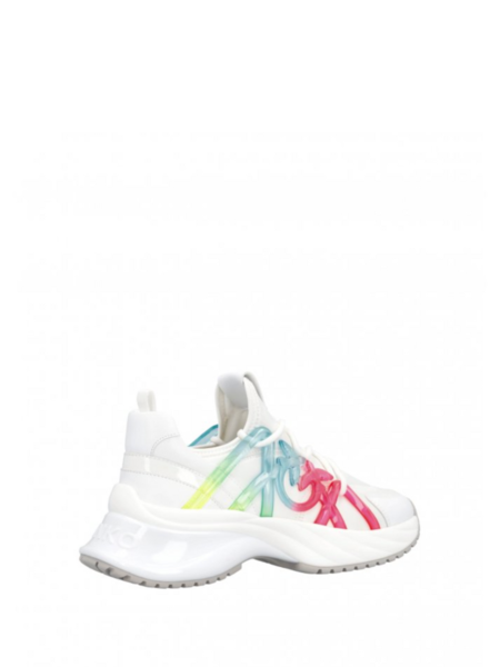 Pinko Pinko Ariel Satin Spreading Sneaker - White/Multicolor