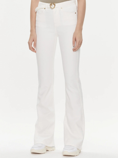 Pinko Pinko Flora 5 Pockets Jeans - White/White