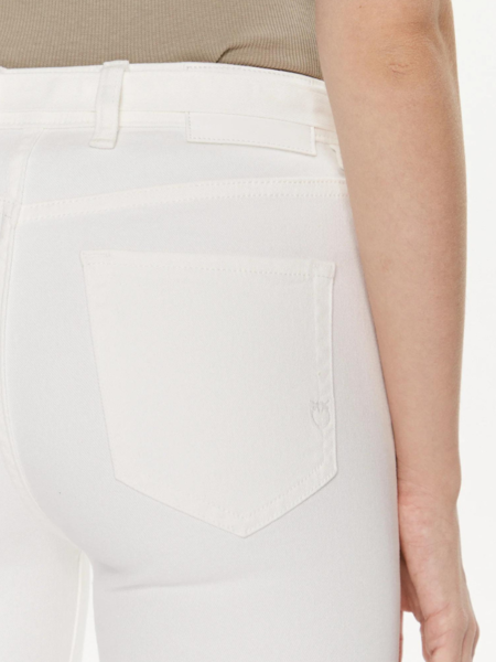 Pinko Pinko Flora 5 Pockets Jeans - White/White