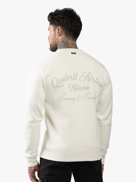 Quotrell Quotrell Atelier Milano Crewneck - Off White/Oat