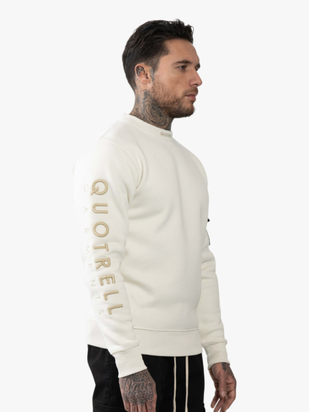 Quotrell Quotrell Dublin Crewneck - Off White/Oat