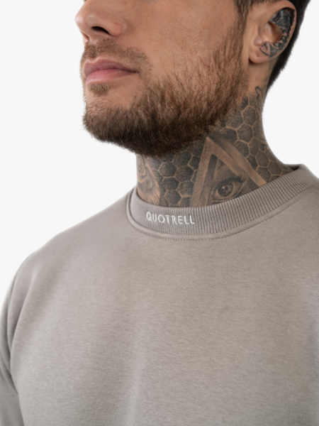 Quotrell Quotrell Dublin Crewneck - Concrete/Cement