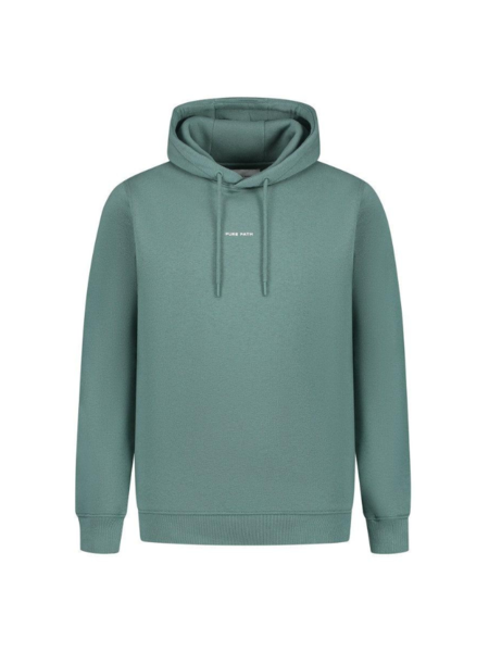 Pure Path Pure Path Essential Logo Hoodie  - Faded Green