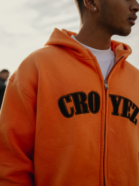Croyez Croyez Atelier Zip Hoodie - Orange/Black