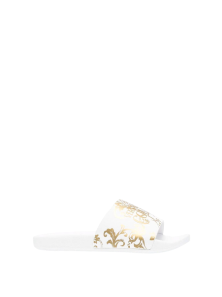 Versace Jeans Couture Women Fondo Shelly Slides - White/Gold