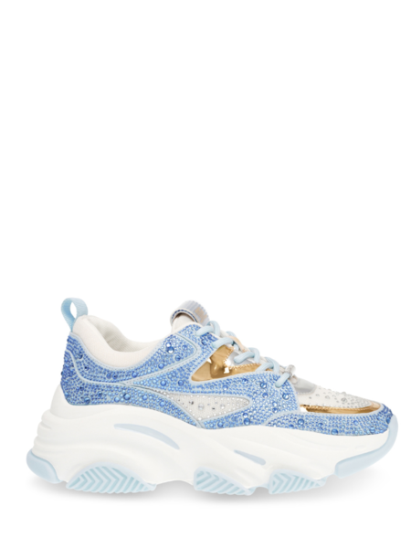 Steve Madden Steve Madden Privy Sneaker - White/Baby Blue