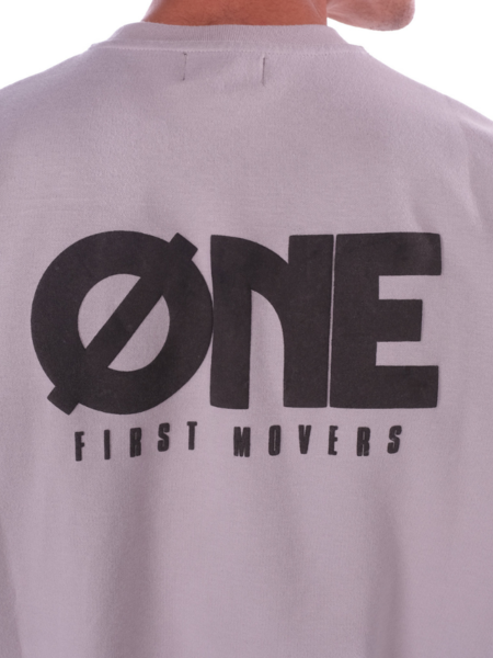 One First Movers One First Movers Puff Logo T-Shirt - Grey