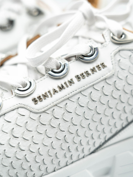 Benjamin Berner Benjamin Berner Razor High-Tech Python Cutt Matt Nappa Sneaker - White
