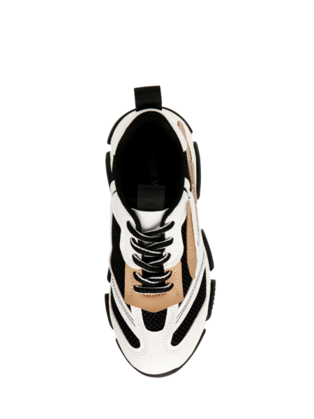 Steve Madden Girls Jpossession Sneaker - Black/Tan Steve Madden Steve Madden Girls Jpossession Sneaker - Black/Tan