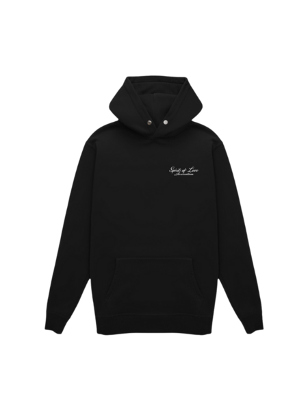 JorCustom JorCustom Spirit Of Love Slim Fit Hoodie - Black