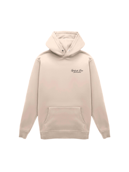 JorCustom JorCustom Spirit Of Love Slim Fit Hoodie - Beige