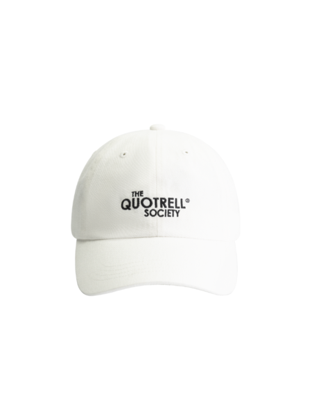 Quotrell Society Cap - Off White/Black