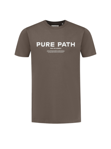 Pure Path Signature T-Shirt - Brown