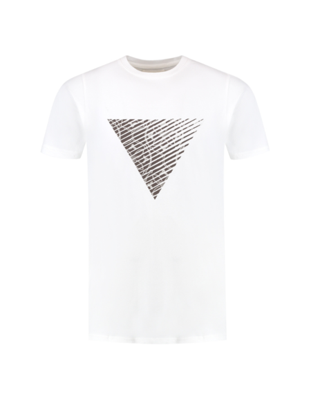 Pure Path Monogram Triangle T-Shirt - Off White