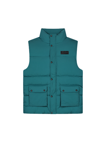 Malelions Malelions Crinkle Padded Vest - Petrol