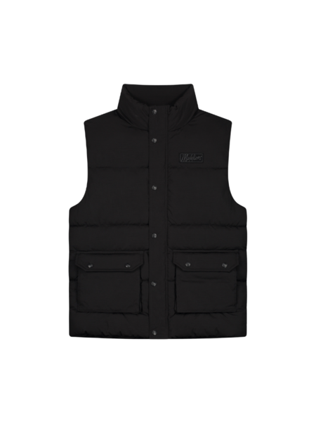 Malelions Malelions Crinkle Padded Vest - Black